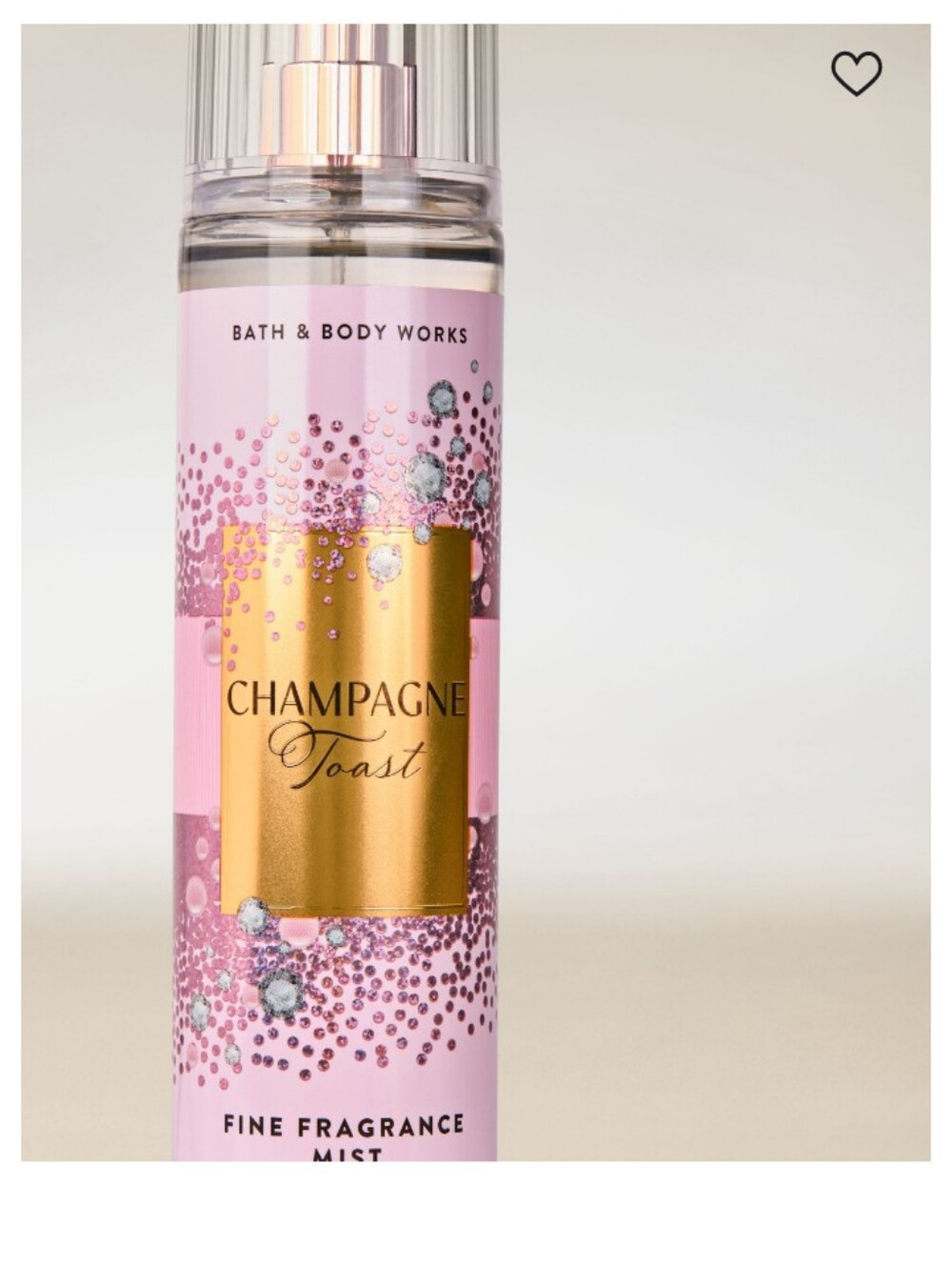 Bath & Body Works Pink & Gold Champagne Toast Mist